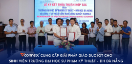 Vconnex cung cấp giải pháp giáo dục IoT cho sinh viên Trường Đại học Sư phạm Kỹ thuật – ĐH Đà Nẵng