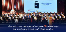 Lần thứ 3 liên tiếp Nhà thông minh Vconnex đạt giải thưởng Sao Khuê nhờ công nghệ AI