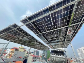 Dự án lắp đặt điện năng lượng mặt trời tại đường Nguyễn Khuyến- TPBG